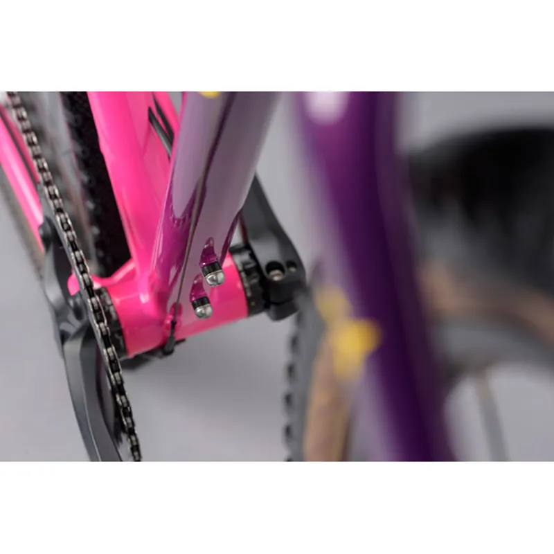 Genesis Fugio 30 Steel Gravel Bike in pink and Purple-9